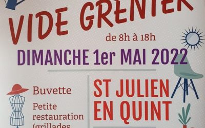 Réservez votre dimanche 1er mai à St Julien !