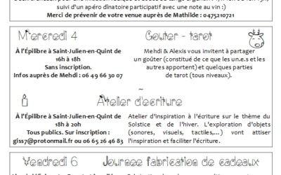 Le tant attendu est là : le programme d’Un Mois De Décembre Pas Comme Les Autres !